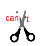 chcesz wykreślić słowo nie mogę...